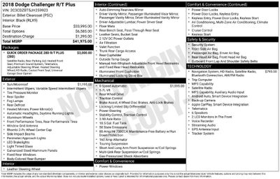 2018 Dodge Challenger R/T