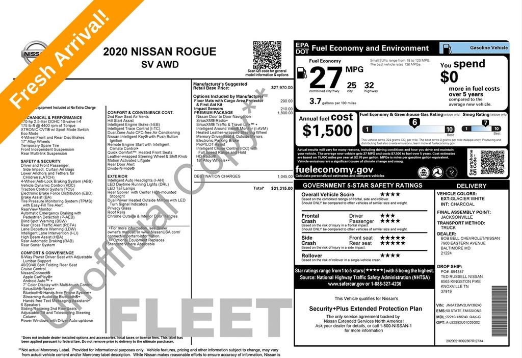 2020 Nissan Rogue SV