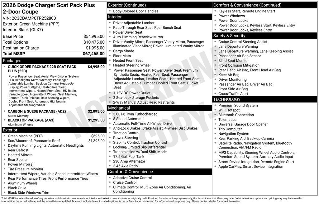 2026 Dodge Charger Scat Pack Plus 2-Door AWD