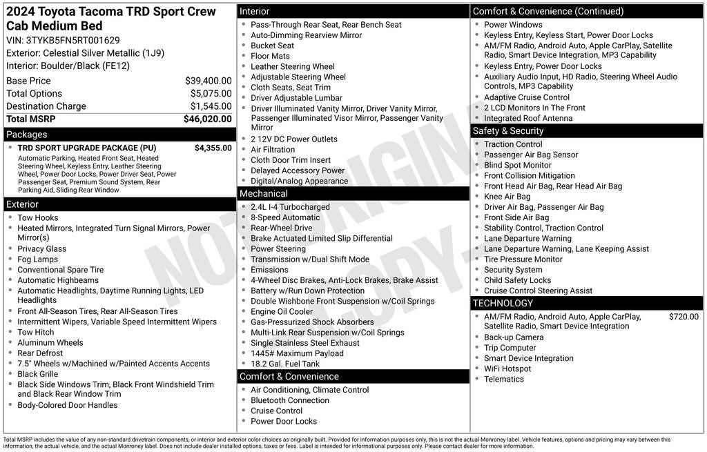 2024 Toyota Tacoma TRD Sport