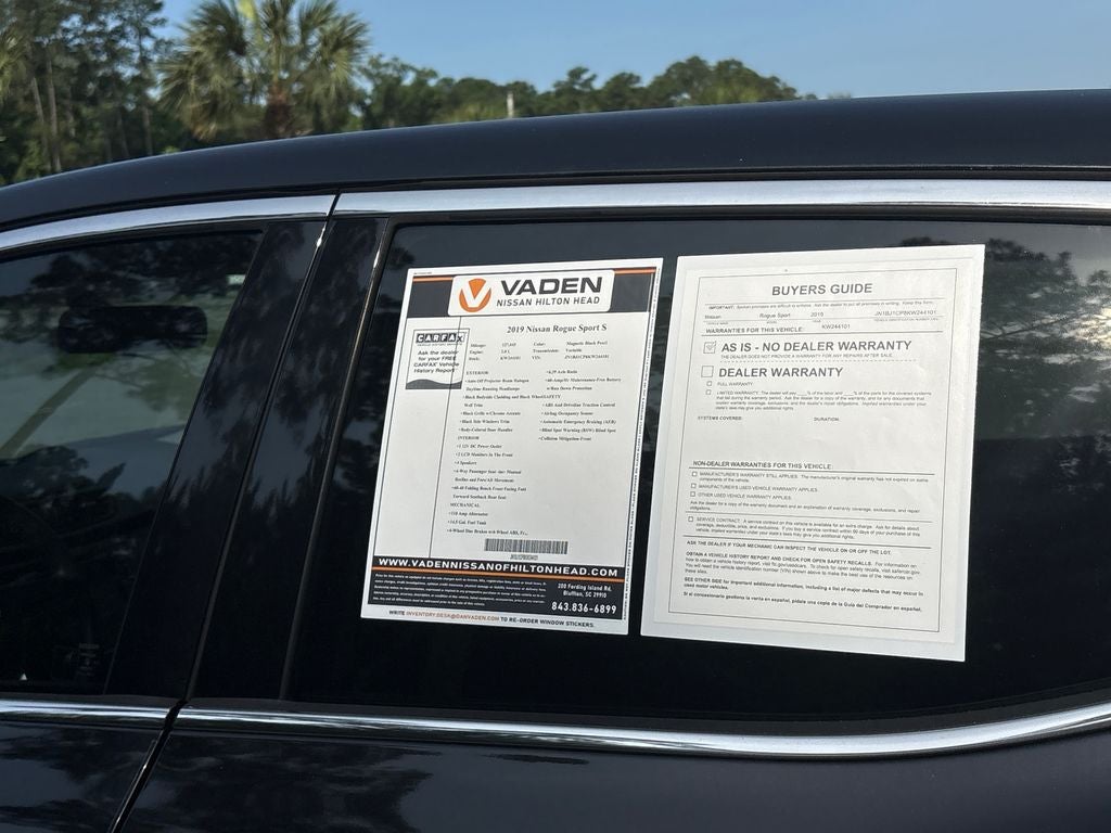 2019 Nissan Rogue Sport S
