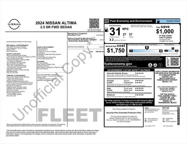 2024 Nissan Altima SR FWD