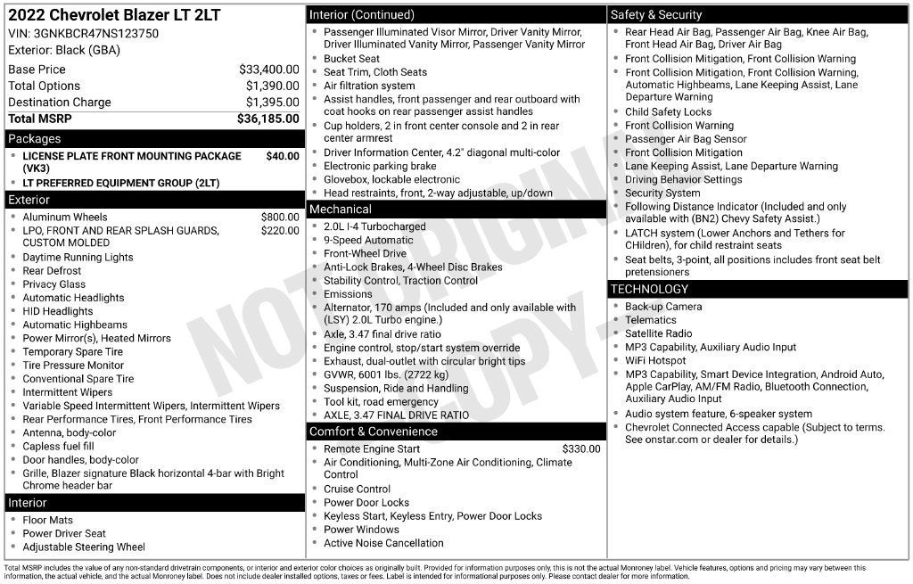 2022 Chevrolet Blazer LT