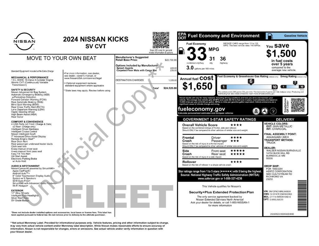 2024 Nissan Kicks SV