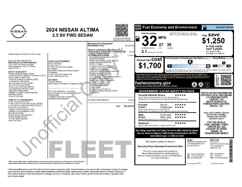 2024 Nissan Altima Base