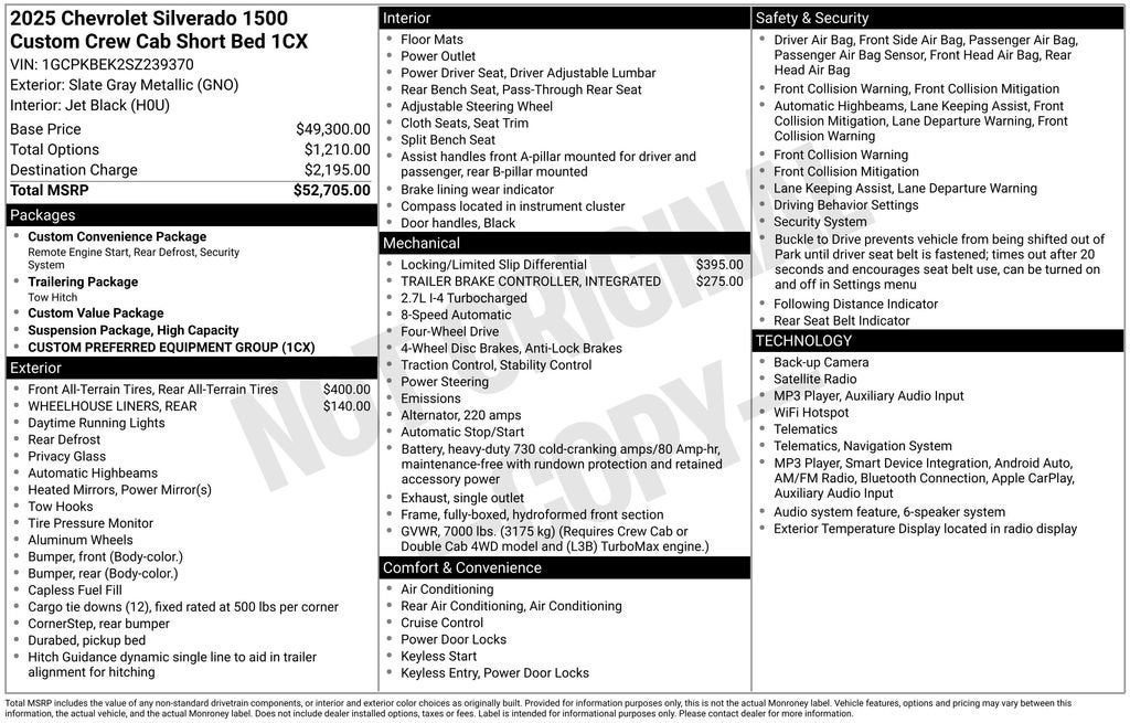 2025 Chevrolet Silverado 1500 Base