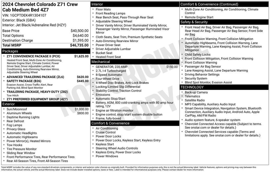 2024 Chevrolet Colorado Base