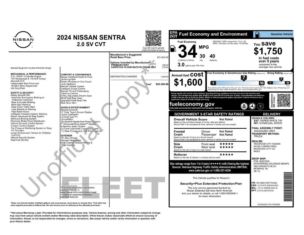 2024 Nissan Sentra Base