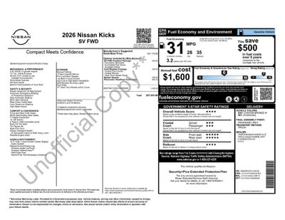 2026 Nissan Kicks Base