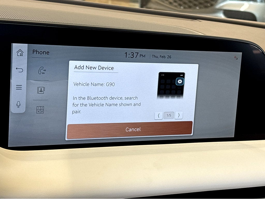 2026 Genesis G90 e-SC