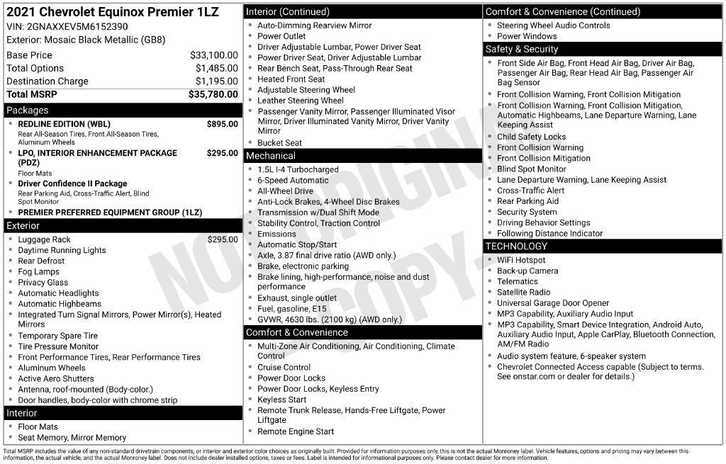 2021 Chevrolet Equinox Premier