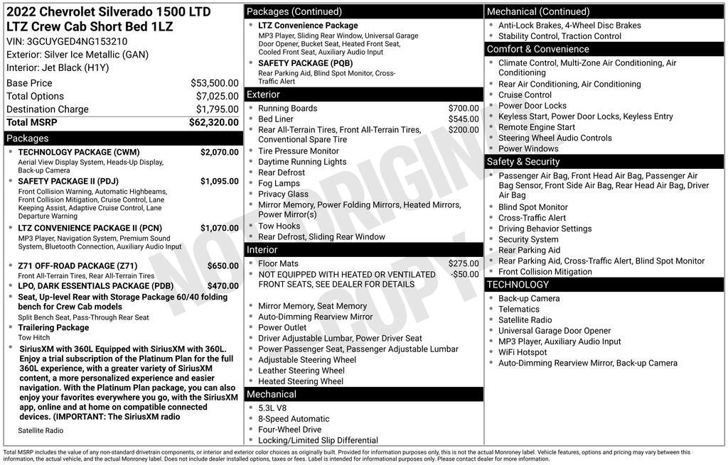 2022 Chevrolet Silverado 1500 LTD LTZ