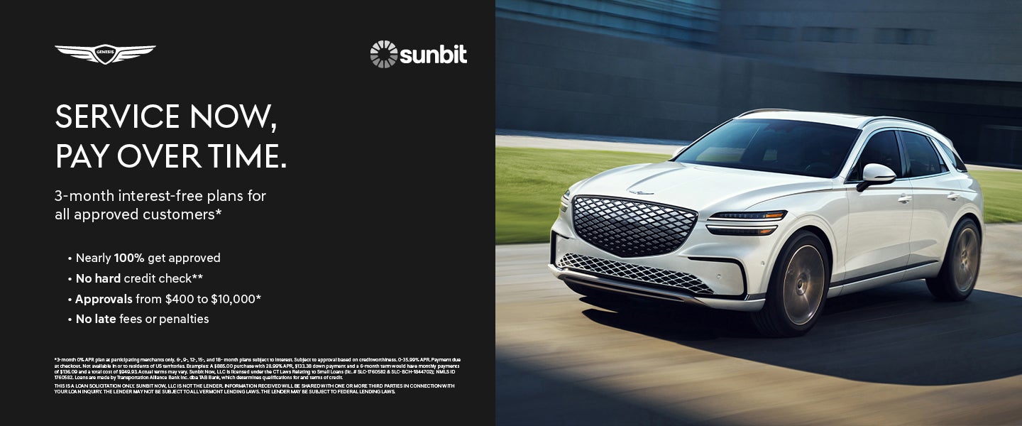 Sunbit | Service Now, Pay Over Time* 