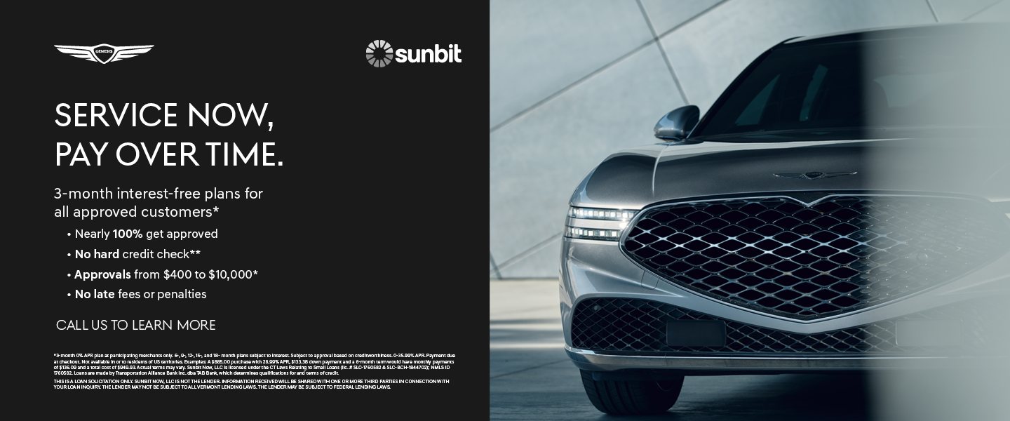Sunbit | Service Now, Pay Over Time* 